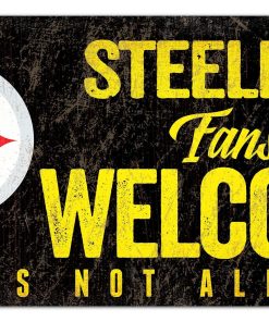 Pittsburgh Steelers Fans Welcome Wooden Sign