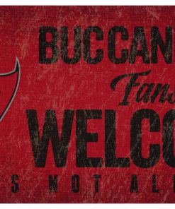 Tampa Bay Buccaneers Fans Welcome Wooden Sign