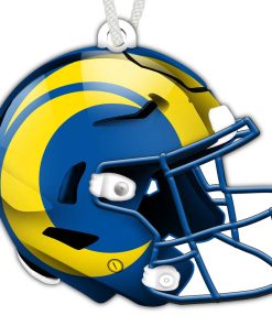 Los Angeles Rams Authentic Wooden Helmet Ornament