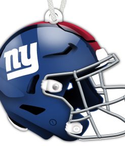 New York Giants Authentic Wooden Helmet Ornament