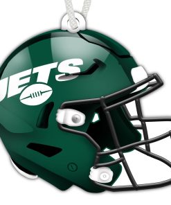 New York Jets Authentic Wooden Helmet Ornament