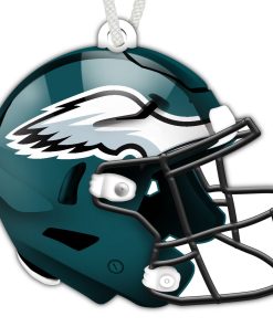 Philadelphia Eagles Authentic Wooden Helmet Ornament