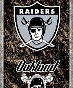 Las Vegas Raiders Heritage Vertical Wooden Sign