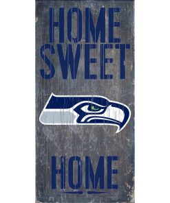 Seattle Seahawks Home Sweet Home Wooden Sign