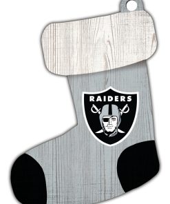Las Vegas Raiders Wooden Stocking Ornament