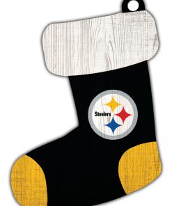 Pittsburgh Steelers Wooden Stocking Ornament