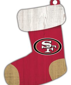 San Francisco 49ers Wooden Stocking Ornament