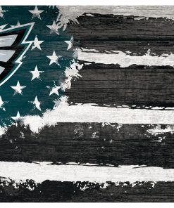 Philadelphia Eagles Team Flag Wooden Sign