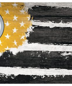 Pittsburgh Steelers Team Flag Wooden Sign
