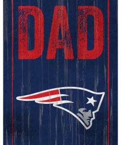 New England Patriots World's Greatest Dad Wooden Sign