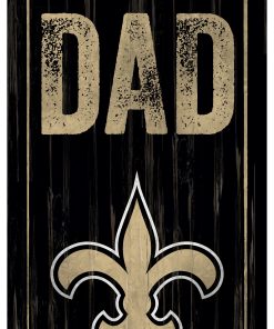 New Orleans Saints World's Greatest Dad Wooden Sign
