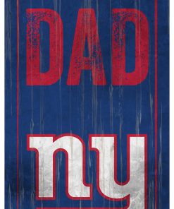 New York Giants World's Greatest Dad Wooden Sign