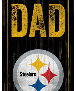 Pittsburgh Steelers World's Greatest Dad Wooden Sign