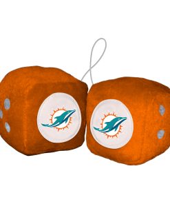 Miami Dolphins Fuzzy Dice