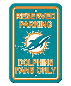 Miami Dolphins Reserved Parking Sign