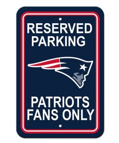 New England Patriots Reserved Parking Sign