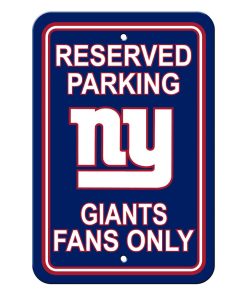 New York Giants Reserved Parking Sign