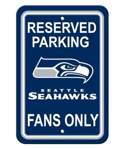 Seattle Seahawks Reserved Parking Sign