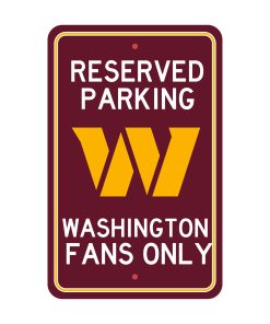 Washington Commanders Reserved Parking Sign