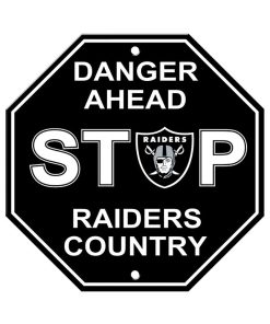 Las Vegas Raiders Stop Sign