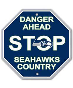 Seattle Seahawks Stop Sign