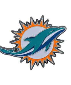 Miami Dolphins Metal Auto Emblem - Color