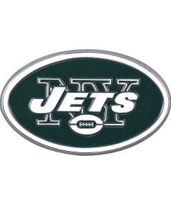 New York Jets Metal Auto Emblem - Color