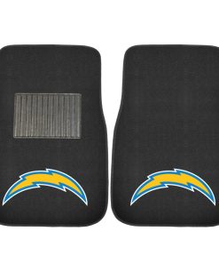 Los Angeles Chargers 2 Piece Embroidered Car Mat