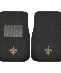 New Orleans Saints 2 Piece Embroidered Car Mat