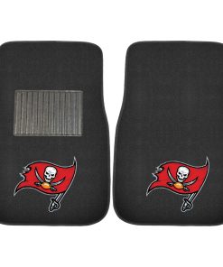 Tampa Bay Buccaneers 2 Piece Embroidered Car Mat