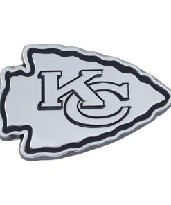 Kansas City Chiefs Metal Auto Emblem - Chrome