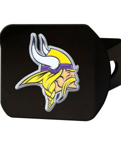 Minnesota Vikings Metal Hitch Cover - Black