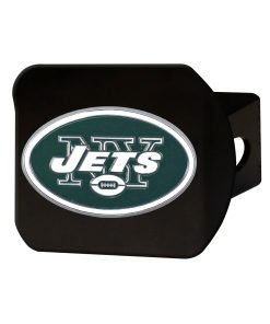 New York Jets Metal Hitch Cover - Black