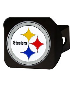 Pittsburgh Steelers Metal Hitch Cover - Black