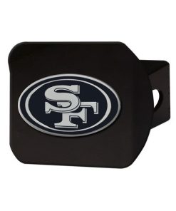 San Francisco 49ers Metal Hitch Cover - Black