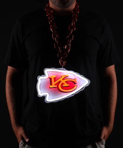 Kansas City Chiefs 10 Neon Light Up Big Logo Fan Chain