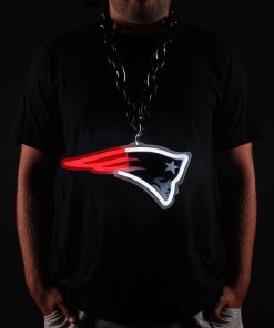 New England Patriots 10 Neon Light Up Big Logo Fan Chain