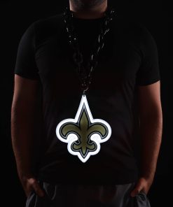 New Orleans Saints 10 Neon Light Up Big Logo Fan Chain