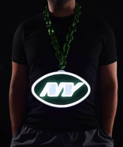 New York Jets 10 Neon Light Up Big Logo Fan Chain