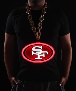 San Francisco 49ers 10 Neon Light Up Big Logo Fan Chain