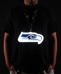 Seattle Seahawks 10 Neon Light Up Big Logo Fan Chain