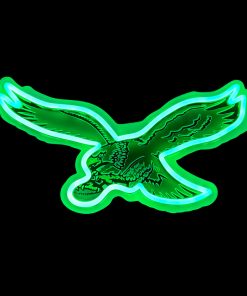 Philadelphia Eagles Retro 15 Neon Light Up Team Logo Sign