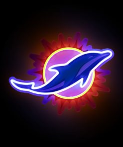 Miami Dolphins 15 Neon Light Up Team Logo Sign