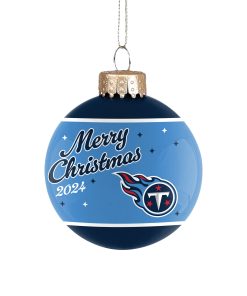 Tennessee Titans 2024 Glass Ball Ornament