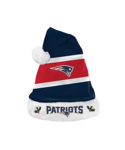 New England Patriots Embroidered Colorblock Santa Hat