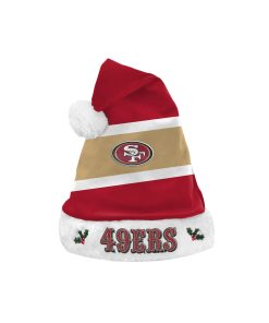 San Francisco 49ers Embroidered Colorblock Santa Hat