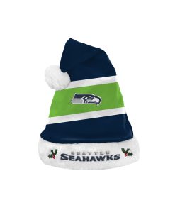 Seattle Seahawks Embroidered Colorblock Santa Hat