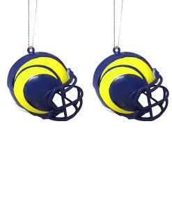Los Angeles Rams 2 Pack Plastic Helmet Ornament