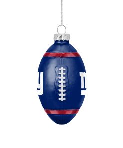New York Giants Blown Glass Team Ball Ornament