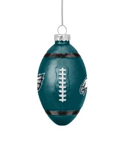 Philadelphia Eagles Blown Glass Team Ball Ornament